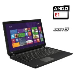 Ноутбук Toshiba Satellite C50D-B-121 / 15.6" (1366x768) TN / AMD E1-6010 (2 ядра по 1.35 GHz) / 4 GB DDR3 / 320 GB HDD / AMD Radeon R2 Graphics / WebCam 