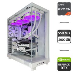 Сборка под заказ: новый игровой ПК NZXT H6 Flow White Tower / AMD Ryzen 7 5800XT (8 (16) ядер по 3.8 - 4.8 GHz) / 32 GB DDR4 / 2000 GB SSD M.2 / nVidia GeForce RTX 4060 Ti, 16 GB GDDR6, 128-bit / 750W