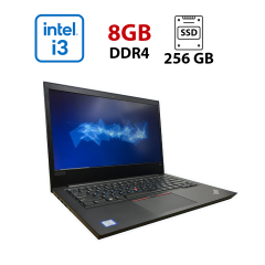 Ультрабук Lenovo ThinkPad E490 / 14" (1366х768) TN / Intel Core i3-8145U (2 (4) ядра по 2.1 - 3.9 GHz) / 8 GB DDR4 / 256 GB SSD / Intel UHD Graphics 620 / WebCam