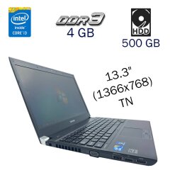 Ультрабук Toshiba Protege R700 / 13.3" (1366x768) TN / Intel Core i3-350M (2 (4) ядра по 2.26 GHz) / 4 GB DDR3 / 500 GB HDD / Intel HD Graphics / WebCam