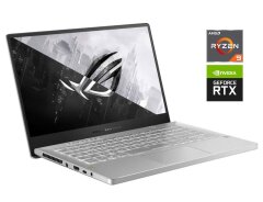 Ігровий ультрабук Asus ROG Zephyrus G14 GA401QM White / 14" (1920x1080) IPS / AMD Ryzen 9 5900HS (8 (16) ядер по 3.0 - 4.6 GHz) / 16 GB DDR4 / 1000 GB SSD / nVidia GeForce RTX 3060, 6 GB GDDR6, 192-bit