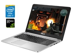 Ігровий ноутбук Asus K501UW / 15.6" (1920x1080) TN / Intel Core i7- 6500U (2 (4) ядра по 2.5 - 3.1 GHz) / 16 GB DDR4 / 128 GB SSD M.2 + 500 GB HDD / nVidia GeForce GTX 960M, 2 GB GDDR5, 128-bit / WebCam