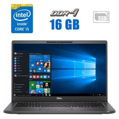 Ультрабук Dell Latitude 7400 / 14" (1920x1080) IPS / Intel Core i5-8365U (4 (8) ядра по 1.6 - 4.1 GHz) / 16 GB DDR4 / 250 GB SSD / Intel UHD Graphics 620 / WebCam