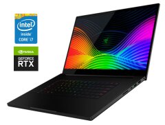 Игровой ноутбук Б-класс Razer Blade 17 RZ09-0314 / 17.3" (1920x1080) IPS / Intel Core i7-9750H (6 (12) ядра по 2.6 - 4.5 GHz) / 16 GB DDR4 / 1000 GB SSD NVMe / nVidia GeForce RTX 2070 Max-Q, 8 GB GDDR6, 256-bit / WebCam