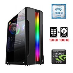 Ігровий ПК / Intel Core i5-6400 (4 ядра по 2.7 - 3.3 GHz) / 16 GB DDR4 / 120 GB SSD + 1000 GB HDD / nVidia GeForce GTX 1060, 6 GB GDDR5, 192-bit