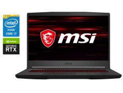 Ігровий ноутбук MSI GF65 Thin 9SEXR / 15.6" (1920x1080) IPS / Intel Core i7-9750H (6 (12) ядра по 2.6 - 4.5 GHz) / 16 GB DDR4 / 512 GB SSD / nVidia GeForce RTX 2060, 6 GB GDDR6, 192-bit / WebCam