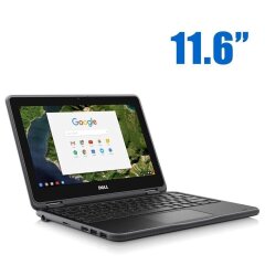 Ноутбук-трансформер Б-клас Dell Chromebook 11-3189 2-in-1 / 11.6" (1366x768) IPS Touch / Intel Celeron N3060 (2 ядра по 1.6 - 2.48 GHz) / 4 GB DDR3 / 32 GB eMMC / Intel HD Graphics 400 / WebCam / Chrome OS