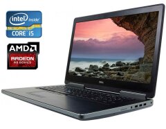 Игровой ноутбук Dell Precision 7710 / 17.3" (1920x1080) IPS / Intel Core i5-6300HQ (4 ядра по 2.3 - 3.2 GHz) / 8 GB DDR4 / 500 GB SSD / AMD Radeon R9 M375X, 2 GB GDDR5, 128-bit / WebCam / Win 10 Pro