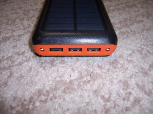Новый Power Bank PSOOO PS-157 Solar Power / 30000 mAh / 10.5W / 5V/2.1A