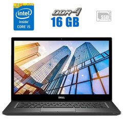 Ноутбук Dell Latitude 7490 / 14" (1920x1080) IPS Touch / Intel Core i5-8350U (4 (8) ядра по 1.7 - 3.6 GHz) / 8 GB DDR4 / 240 GB SSD / Intel UHD Graphics 620 / WebCam