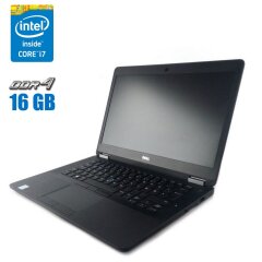 Ультрабук Dell Latitude E7470 / 14" (1920x1080) IPS / Intel Core i7-6600U (2 (4) ядра по 2.6 - 3.4 GHz) / 16 GB DDR4 / 256 GB SSD / Intel HD Graphics 520 / WebCam