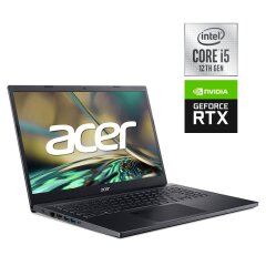 Игровой ноутбук Acer Aspire 7 A715-76G-55SG / 15.6" (1920x1080) IPS / Intel Core i5-12450H (8 (12) ядер по 3.3 - 4.4 GHz) / 32 GB DDR4 / 960 GB SSD / nVidia GeForce RTX 2050, 4 GB GDDR6, 64-bit / WebCam 