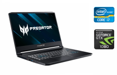Игровой ноутбук Acer Predator Triton 700 / 15.6" (1920x1080) IPS / Intel Core i7-7700HQ (4 (8) ядра по 2.8 - 3.8 GHz) / 32 GB DDR4 / 512 GB SSD + 512 GB SSD / nVidia GeForce GTX 1080, 8 GB GDDR5X, 256-bit / WebCam / Windows 10