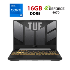 Игровой ноутбук Asus TUF Gaming F15 FX507VI-LP063W / 15.6" (1920x1080) IPS / Intel Core i7-13620H (10 (16) ядер по 3.6 - 4.9 GHz) / 16 GB DDR5 / 480 GB SSD M.2 / nVidia GeForce RTX 4070, 8 GB GDDR6, 128-bit / WebCam