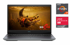 Игровой ноутбук Dell G5 SE 5505 / 15.6" (1920x1080) IPS / AMD Ryzen 7 4800H (8 (16) ядер по 2.9 - 4.2 GHz) / 16 GB DDR4 / 512 GB SSD / AMD Radeon RX 5600M, 6 GB GDDR6, 192-bit / WebCam / HDMI / Windows 10