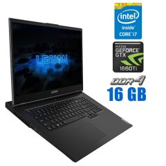 Ігровий ноутбук Lenovo Legion 5 17IMH05H / 17.3" (1920x1080) IPS / Intel Core i7-10750H (6 (12) ядер 2.6 - 5.0 GHz) / 16 GB DDR4 / 1000 GB SSD / nVidia GeForce GTX 1660 Ti, 6 GB GDDR6, 192-bit / WebCam
