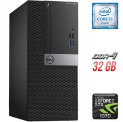 Ігровий ПК Dell OptiPlex 5050 Tower / Intel Core i5-6500 (4 ядра по 3.2 - 3.6 GHz) / 32 GB DDR4 / 512 GB SSD + 1000 GB HDD / nVidia GeForce GTX 1070, 8 GB GDDR5, 256-bit + Windows 10 в подарунок