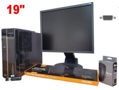 Комплект ПК MIX DT / Intel Сore i3-2100 (2 (4) ядра по 3.1 GHz) / 4 GB DDR3 / 500 GB HDD / Intel HD Graphics 2000 + Монитор TN / 19" (1280 x 1024) / VGA + WIFI-USB D-link 300 Mbit/s + клавиатура, мышь, кабели подключения
