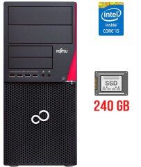 Комп'ютер Fujitsu Esprimo P720 E90+ Tower / Intel Core i5-4590 (4 ядра по 3.3 - 3.7 GHz) / 4 GB DDR3 / 240 GB SSD / Intel HD Graphics 4600 / 280W / DisplayPort / DVI