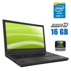 Мобільна робоча станція Lenovo ThinkPad W540 / 15.6" (2880x1620) IPS / Intel Core i7-4800MQ (4 (8) ядра по 2.7 - 3.7 GHz) / 16 GB DDR3 / 256 GB SSD / nVidia Quadro K1100M, 2 GB GDDR5, 128-bit / WebCam