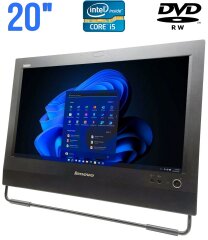 Моноблок Lenovo ThinkCentre M72z All-in-One / 20" (1600x900) TN / Intel Core i5-3470S (4 ядра по 2.9 - 3.6 GHz) / 4 GB DDR3 / 250 GB HDD / Intel HD Graphics 2500 / Встроенные колонки 2x 2W / DisplayPort / DVD-RW