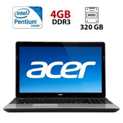 Ноутбук Acer E1-531 / 15.6" (1366x768) TN / Intel Pentium B960 (2 ядра по 2.2 GHz) / 4 GB DDR3 / 320 GB HDD / Intel HD Graphics / WebCam