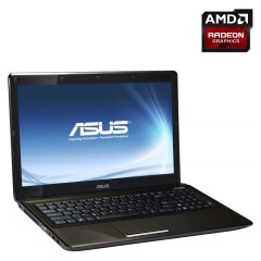 Ноутбук Asus K52J / 15.6" (1366x768) TN / Intel Core i3-350M (2 (4) ядра по 2.26 GHz) / 4 GB DDR3 / 200 GB HDD / AMD Radeon HD 6370M, 512 MB DDR3, 64-bit / WebCam / DVD-RW