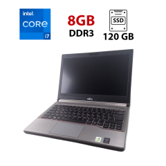 Ноутбук Fujitsu LifeBook E734 / 13.3" (1920x1080) TN / Intel Core i7-4712MQ (4 (8) ядра по 2.3 - 3.3 GHz) / 8 GB DDR3 / 120 GB SSD / Intel HD Graphics 4600 / WebCam