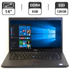 Ультрабук Б-клас Dell Latitude 7490 / 14" (1366x768) TN / Intel Core i5-7300U (2 (4) ядра по 2.6 - 3.5 GHz) / 8 GB DDR4 / 128 GB SSD / Intel UHD Graphics 620 / WebCam / HDMI