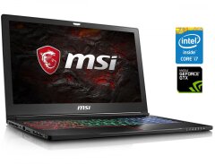 Игровой ноутбук MSI GS63VR 7RF / 15.6" (1920x1080) IPS / Intel Core i7-7700HQ (4 (8) ядра по 2.8 - 3.8 GHz) / 16 GB DDR4 / 256 GB SSD M.2 + 1000 GB HDD / nVidia GeForce GTX 1060, 6 GB GDDR5, 192-bit / WebCam