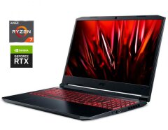 Игровой ноутбук Acer Nitro 5 AN515-45 / 15.6" (2560x1440) IPS / AMD Ryzen 7 5800H (8 (16) ядер по 3.2 - 4.4 GHz) / 16 GB DDR4 / 1000 GB SSD / nVidia GeForce RTX 3060, 6 GB GDDR6, 192-bit / WebCam / Win 11 Home