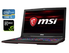 Игровой ноутбук Б-класс MSI GL63 8RC / 15.6" (1920x1080) IPS / Intel Core i5-8300H (4 (8) ядра по 2.3 - 4.0 GHz) / 8 GB DDR4 / 128 GB SSD M.2 + 1000 GB HDD / nVidia GeForce GTX 1050, 2 GB GDDR5, 128-bit / WebCam
