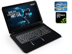 Игровой ноутбук Medion Erazer X7815-MD60751 / 17.3" (1920x1080) IPS / Intel Core i5-7300HQ (4 ядра по 2.5 - 3.5 GHz) / 16 GB DDR4 / 128 GB SSD + 1000 GB HDD / nVidia GeForce GTX 1060, 6 GB GDDR5, 192-bit / WebCam / Win 10