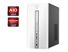 Игровой ПК Б-класс HP Pavilion 570-p041ng Tower / AMD A10-9700 (4 ядра по 3.5 - 3.8 GHz) / 8 GB DDR4 / 256 GB SSD / AMD Radeon R5 M435, 2 GB GDDR5, 64-bit / Wi-Fi