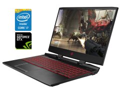 Игровой ноутбук Б-класс HP Omen 15-dc1088wm / 15.6" (1920x1080) IPS / Intel Core i7-9750H (6 (12) ядра по 2.6 - 4.5 GHz) / 16 GB DDR4 / 256 GB SSD NVMe / nVidia GeForce GTX 1660 Ti, 6 GB GDDR6, 192-bit / WebCam