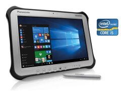 Защищенный планшет Panasonic Toughpad FZ-G1 MK4 / 10.1" (1920x1200) IPS Touch / Intel Core i5-6300U (2 (4) ядра по 2.4 - 3.0 GHz) / 8 GB DDR3 / 128 GB SSD / Intel HD Graphics 520 / WebCam / Win 10 Pro