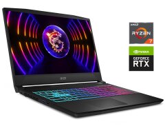 Игровой ноутбук MSI Katana A15 AI B8VF-448US / 15.6" (1920x1080) IPS / AMD Ryzen 7 8845HS (8 (16) ядер по 3.8 - 5.1 GHz) / 32 GB DDR5 / 1000 GB SSD / nVidia GeForce RTX 4060, 8 GB GDDR6, 128-bit / WebCam / Win 11