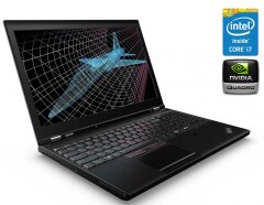 Мобільна робоча станція Lenovo ThinkPad P50s / 15.6" (1920x1080) IPS / Intel Core i7-6500U (2 (4) ядра по 2.5 - 3.1 GHz) / 8 GB DDR3 / 512 GB SSD / nVidia Quadro M500M, 2 GB DDR3, 64-bit / WebCam / Win 10 Pro
