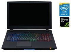 Игровой ноутбук Clevo P751DM2-G / 15.6" (1920x1080) IPS / Intel Core i7-7700K (4 (8) ядра по 4.2 - 4.5 GHz) / 32 GB DDR4 / 512 GB SSD + 256 GB SSD + 320 GB HDD / nVidia GeForce GTX 1070, 8 GB GDDR5, 256-bit / WebCam / Win 10 Home