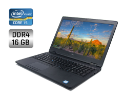 Ноутбук Dell Latitude 5580 / 15.6" (1366x768) TN / Intel Core i5-6200U (2 (4) ядра по 2.3 - 2.8 GHz) / 16 GB DDR4 / 256 GB SSD / Intel HD Graphics 520 / WebCam + Бездротова мишка