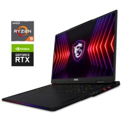 Игровой ноутбук MSI Raider A18 HX / 18" (2560x1600) IPS / AMD Ryzen 9 7945HX (16 (32) ядра по 2.5 - 5.4 GHz) / 32 GB DDR5 / 1000 GB SSD M.2 / nVidia GeForce RTX 4080, 12 GB GDDR6X, 192-bit / WebCam / Win 11