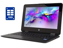 Нетбук-трансформер HP ProBook x360 11 G1 EE / 11.6" (1366x768) TN Touch / Intel Pentium N4200 (4 ядра по 1.1 - 2.5 GHz) / 4 GB DDR3 / 128 GB SSD / Intel HD Graphics 505 / WebCam / Win 10 Pro
