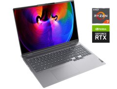 Ігровий ноутбук Lenovo ThinkBook 16p G2 ACH / 16" (2560x1600) IPS / AMD Ryzen 7 5800H (8 (16) ядер по 3.2 - 4.4 GHz) / 16 GB DDR4 / 512 GB SSD / nVidia GeForce RTX 3060, 6 GB GDDR6, 192-bit / WebCam