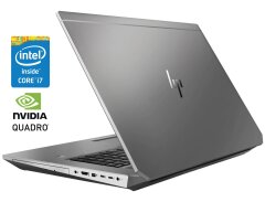 Мобільна робоча станція HP ZBook 17 G5 / 17.3" (1920x1080) IPS / Intel Core i7-8850H (6 (12) ядра по 2.6 - 4.3 GHz) / 16 GB DDR4 / 512 GB SSD / nVidia Quadro P1000, 4 GB GDDR5, 128-bit / Win 10 Pro