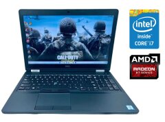 Игровой ноутбук Dell Latitude E5570 / 15.6" (1920x1080) IPS / Intel Core i7-6820HQ (4 (8) ядра по 2.7 - 3.6 GHz) / 16 GB DDR4 / 512 GB SSD / AMD Radeon R7 M370, 2 GB GDDR5, 128-bit / Win 10 Pro
