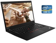 Ультрабук Lenovo ThinkPad T490s / 14" (1920x1080) IPS Touch / Intel Core i5-8250U (4 (8) ядра по 1.6 - 3.4 GHz) / 8 GB DDR4 / 240 GB SSD / Intel UHD Graphics / WebCam / 4G (LTE)