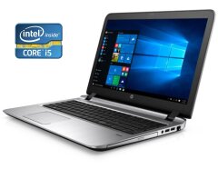 Ноутбук Б-класс HP ProBook 450 G3 / 15.6" (1920x1080) TN / Intel Core i5-6200U (2 (4) ядра по 2.3 - 2.8 GHz) / 8 GB DDR4 / 240 GB SSD / Intel HD Graphics 520 / WebCam / DVD-ROM / Win 10 Pro