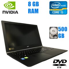 Acer Aspire Nitro VN7-571G-58FA / 15.6" (1920x1080) / Intel Core i5-5200U (2(4)ядра по 2.20-2.70GHz) / 8 GB DDR3 / 500 GB HDD / nVidia GeForce 940M, 4 GB / DVD-RW