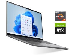 Игровой ноутбук Б-класс Lenovo Slim 7 16ARH7 / 16" (2560x1600) IPS Touch / AMD Ryzen 7 6800HS (8 (16) ядер по 3.2 - 4.7 GHz) / 16 GB DDR5 / 512 GB SSD NVMe / nVidia GeForce RTX 3050, 4 GB GDDR6, 128-bit / WebCam