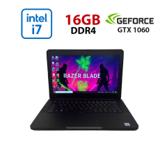 Игровой ноутбук Б-класс Razer Blade 14 RZ09-0195 / 14" (1920x1080) IPS / Intel Core i7-7700HQ (4 (8) ядра по 2.8 - 3.8 GHz) / 16 GB DDR4 / 512 GB SSD NVMe / nVidia GeForce GTX 1060, 6 GB GDDR5, 192-bit / WebCam